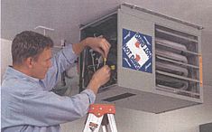 Modine HD gas heater in a garage