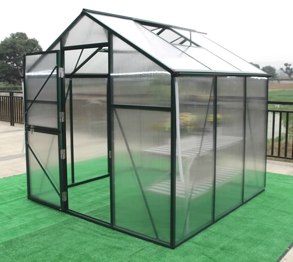 Solar Harvest greenhouse kit with base